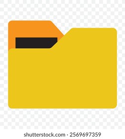 Set of file folder icon. Document in folder. Opened folder symbol. open folder icon. on transparent background, vector. eps 10.