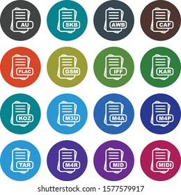 Set Of File Format 16 Icons
