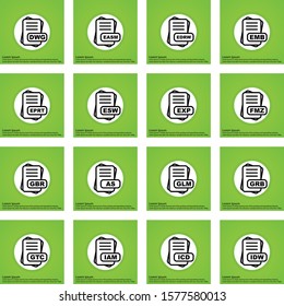 Set Of File Format 16 Icons
