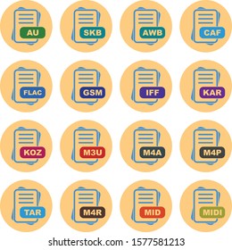 Set Of File Format 16 Icons
