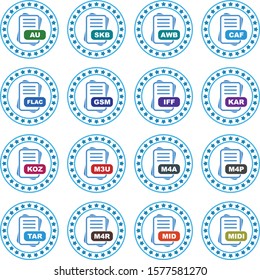 Set Of File Format 16 Icons
