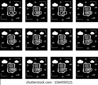 Set Of File Format Icons
