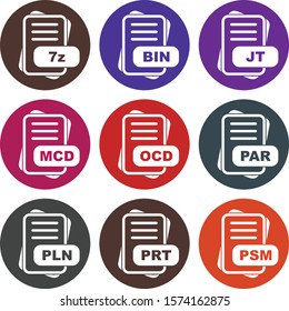 Set Of File Format Icons
