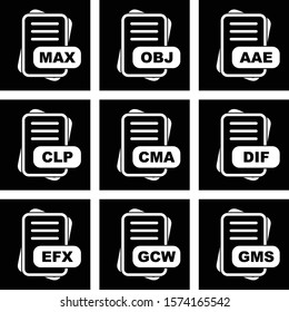 Set Of File Format Icons
