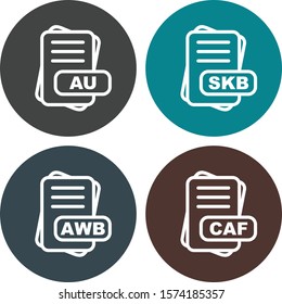 Set Of File Format Icons
