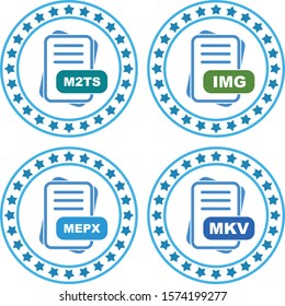 Set Of File Format Icons
