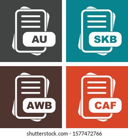 Set Of File Format Icons
