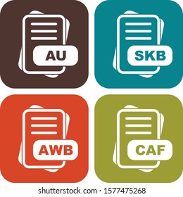 Set Of File Format Icons
