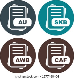 Set Of File Format Icons
