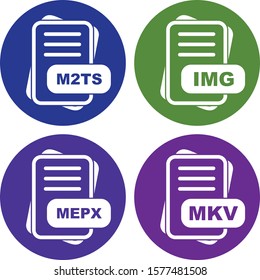 Set Of File Format Icons
