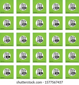 Set Of File Format Icons
