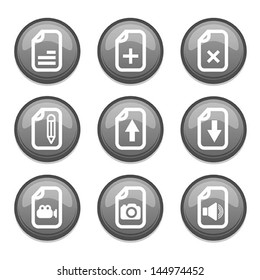 set of file icon, vector
