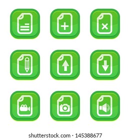 set of file icon, vector