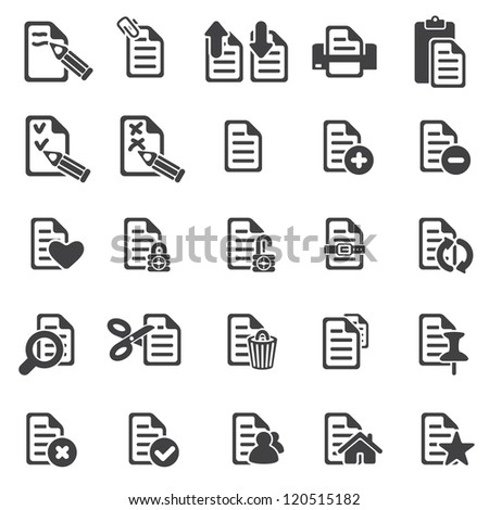 set of files icons