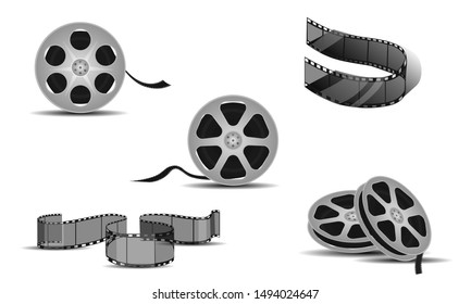 Set of film frame, vector illustration eps 10