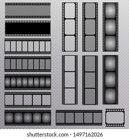 Set of film frame, vector illustration eps 10