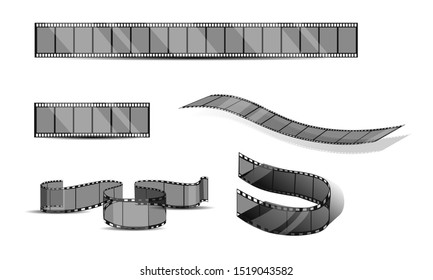 Set of film frame, vector illustration eps 10