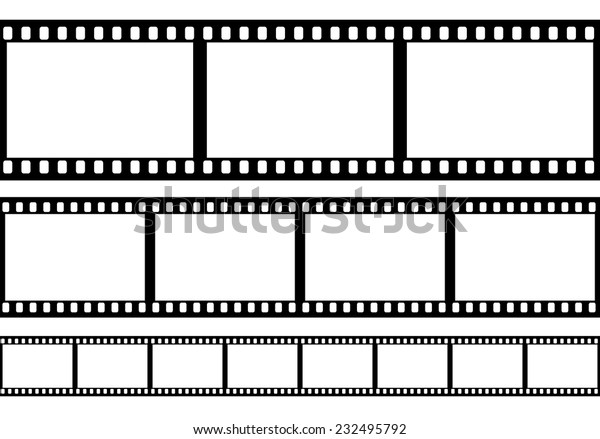 フィルムフレームのセット ベクターイラスト のベクター画像素材 ロイヤリティフリー 232495792