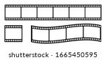 Set of film strip, vector illustration