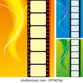 set of film strips