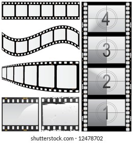 set of film vector