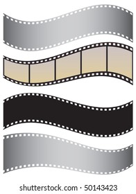 A set of films for the design. Vector illustration