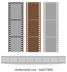  set of films pattern vector background
