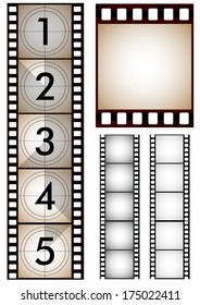 Set of filmstrip