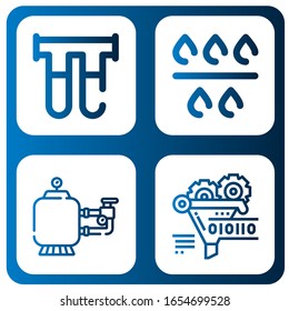 Conjunto de iconos filtrados. Como Filtrar, Embudo , iconos filtrados
