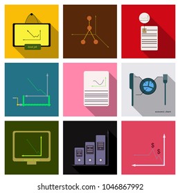 Set of finance and banking icons. Simple elements
