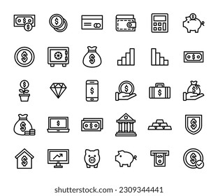 Ilustración del logotipo del icono de financiación