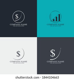 Ideas de modelo de diseño de logotipo de finanzas