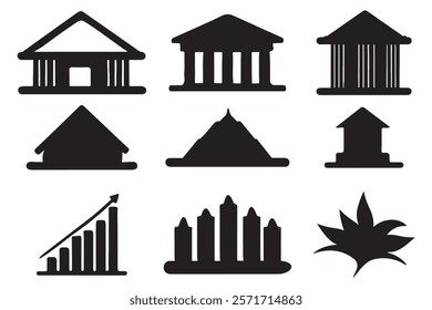 Set of Finance logo and icon vector illustration design