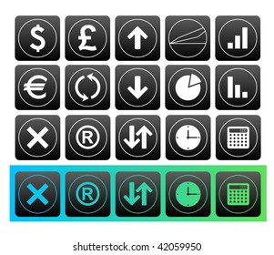set of finance web icon