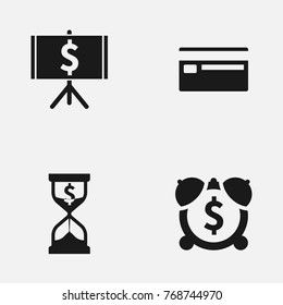 Set of finance web vector icons.