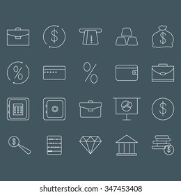 Set of financial icons