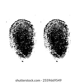set of fingerprints. Vector illustration