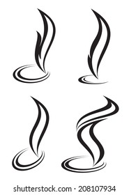 Set of fire icons