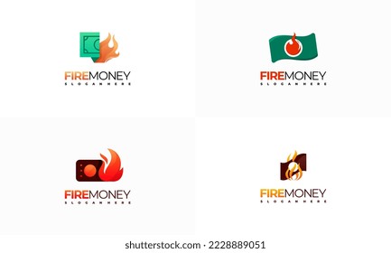 Set Set Set Set Set Set mit dem Logo-Design, Vektorsymbol, Symbol des Fast Pay Logos