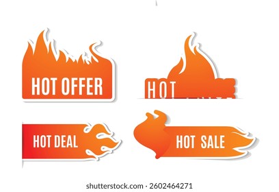 Set fire sale flat label