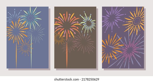 Set of Fire trabaja en el marco de la decoración. Colorful Fire trabaja en la colección de plantillas decorativas. Ilustración vectorial.