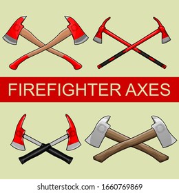 colección de ejes de bomberos