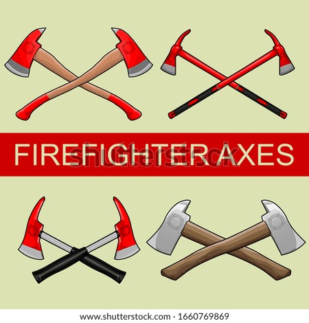 set of firefighter axes collection