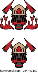 a set of firefighter icons