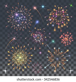 set of fireworks