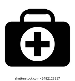 Set of First aid box icons. First aid kit, Medical care bag symbol collection. Vector Illustration.