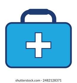Set of First aid box icons. First aid kit, Medical care bag symbol collection. Vector Illustration.