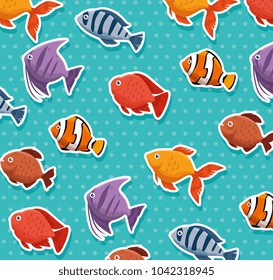 set fish aquarium icon