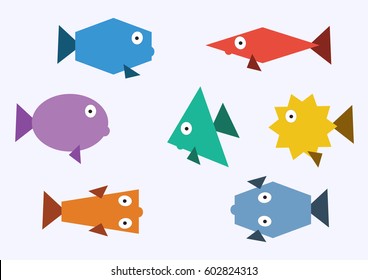 Geometric Fish Images Stock Photos Vectors Shutterstock