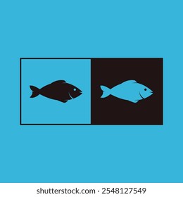 Set of fish. Fish icon vector isolated. food illustration sign collection. Fish icon